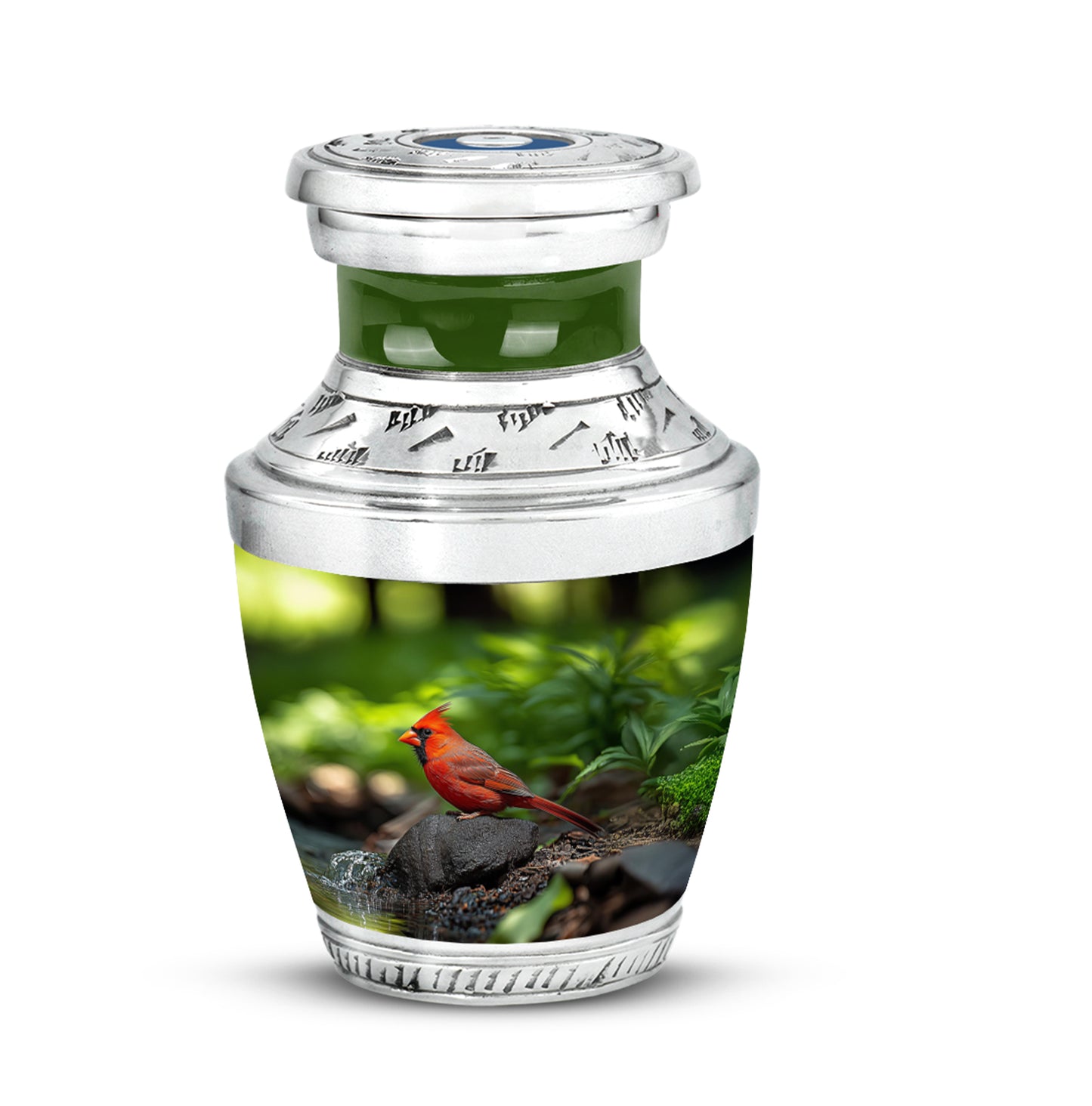 Blessed Cardinal Cremation Urns for Human Ashes - Green - Yatskia
