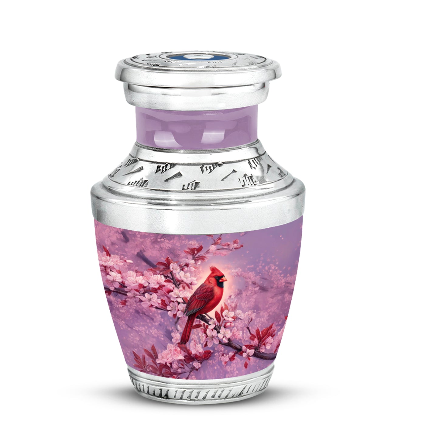 Personalized Pink Cherished Cardinal Cremation Urns for Human Ashes - Yatskia