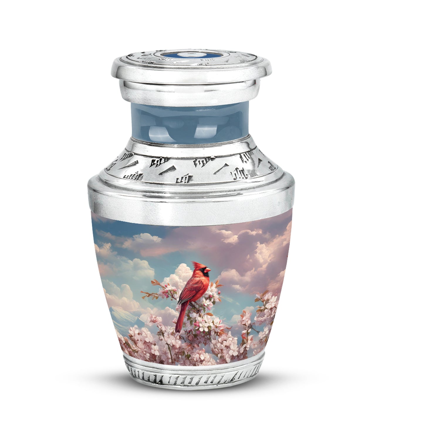 Personalized Cardinal Cremation Urns - Wondrous Blue - Yatskia
