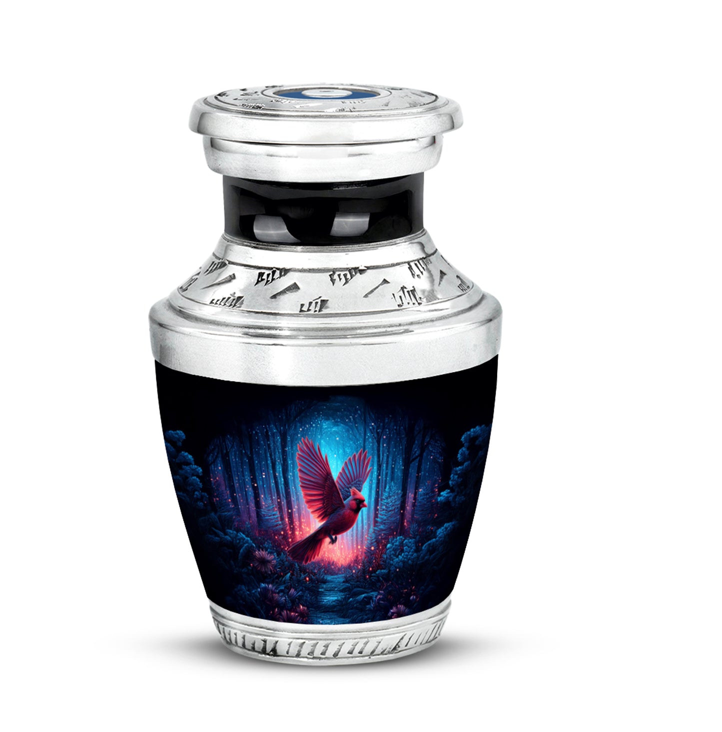 Black Venerable Cardinal Cremation Urns for Human Ashes - Yatskia