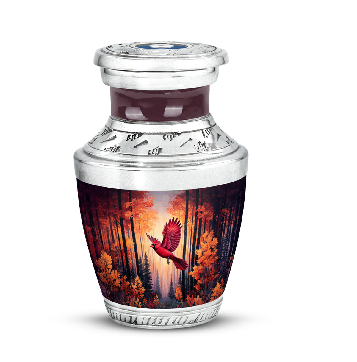 Personalized Cardinal Cremation Urns - Wondrous Red - Yatskia
