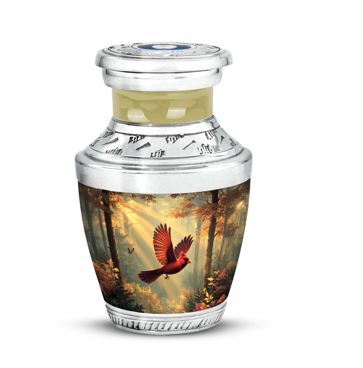 Personalized Eternal Cardinal Cremation Urns - Gold - Yatskia