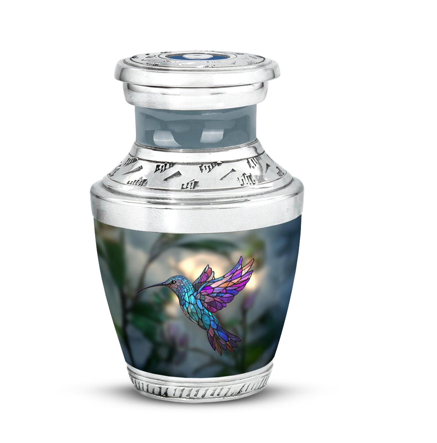 Divine Green Hummingbird Cremation Urn for Ashes - 10-inch, 200 cu in - Yatskia