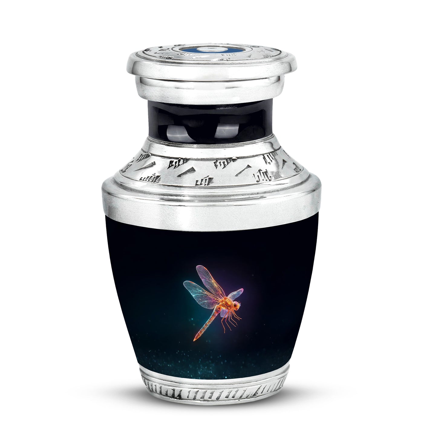 Personalized Black Dragonfly Cremation Urns for Ashes - Enchanting 10-inch - Yatskia