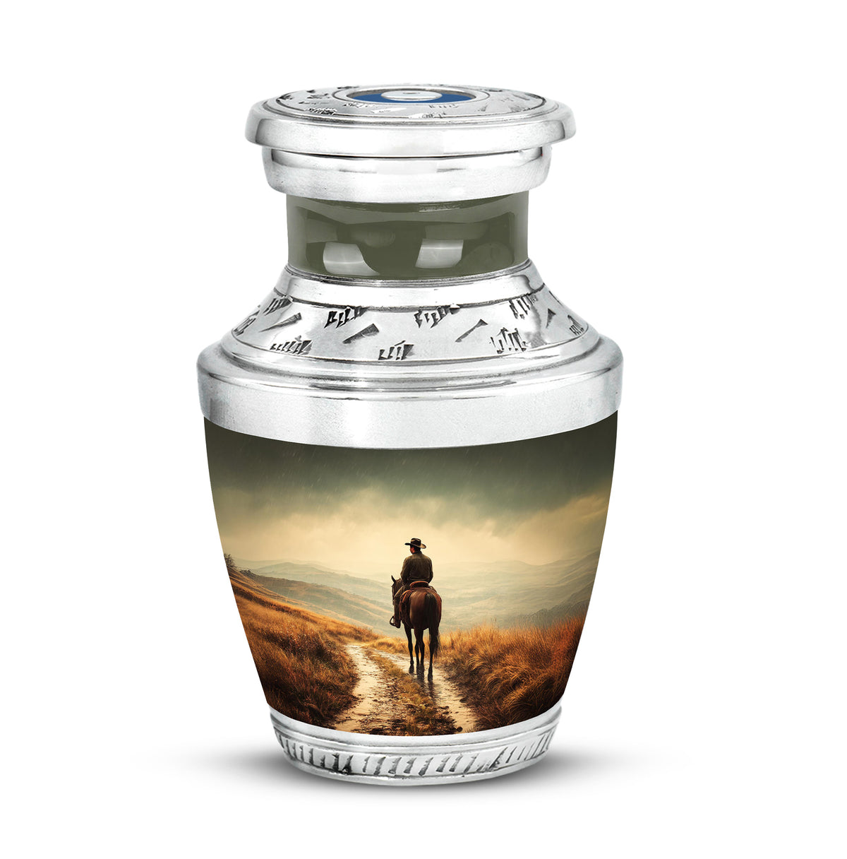 Yellow Sacred Cowboy Cremation Urns for Human Ashes - Yatskia