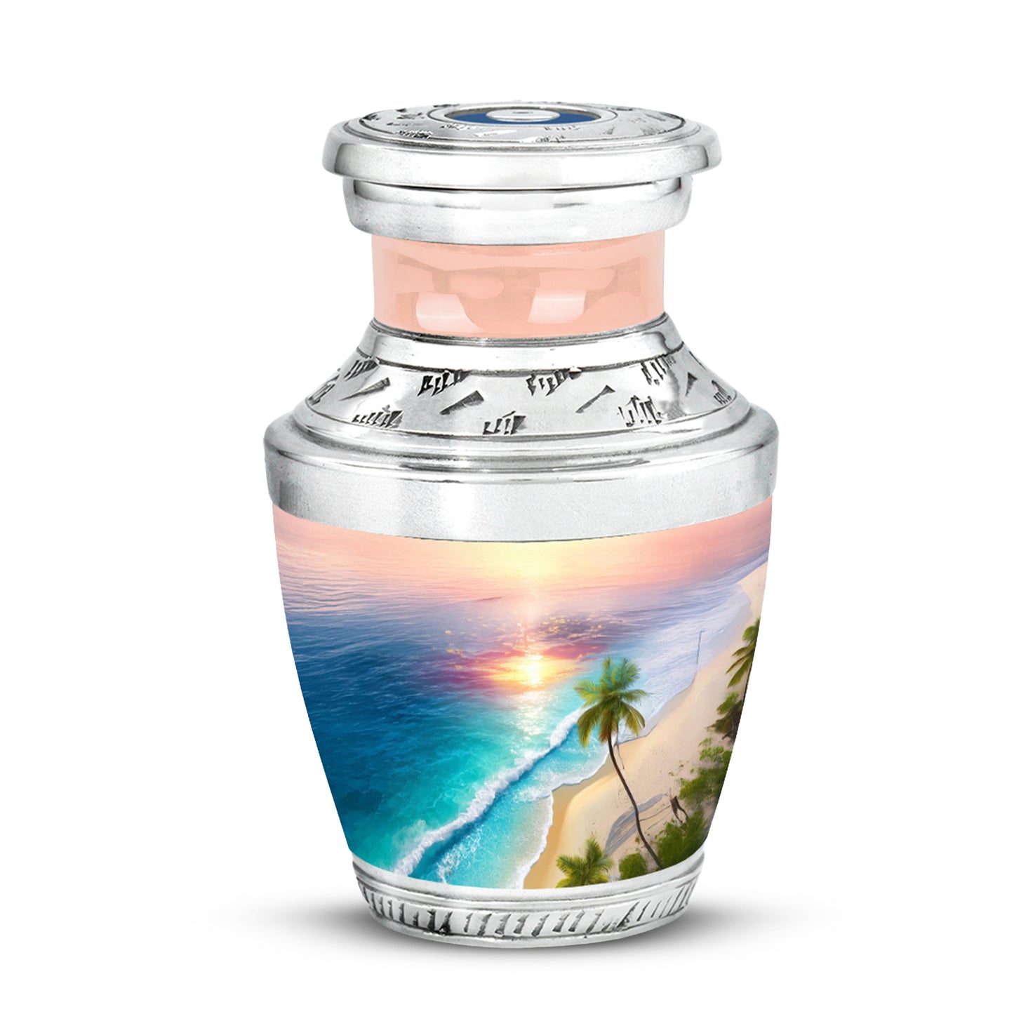 Sublime Beach Cremation Urns for Human Ashes - Red 10-inch - Yatskia