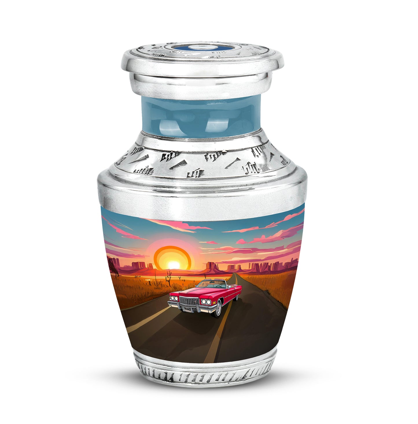 Personalized Eternal Car Cremation Urns - Blue - Yatskia