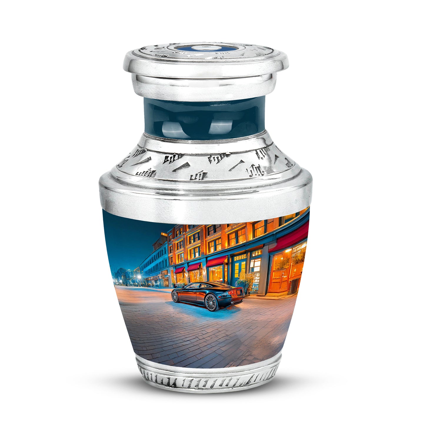 Blue Car Treasure Cremation Urns for Human Ashes - Yatskia
