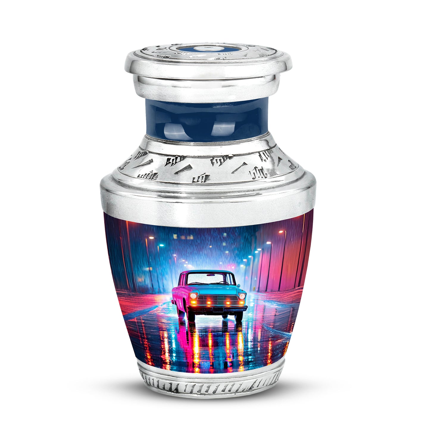 Blue Car Honor Cremation Urns for Human Ashes - Yatskia