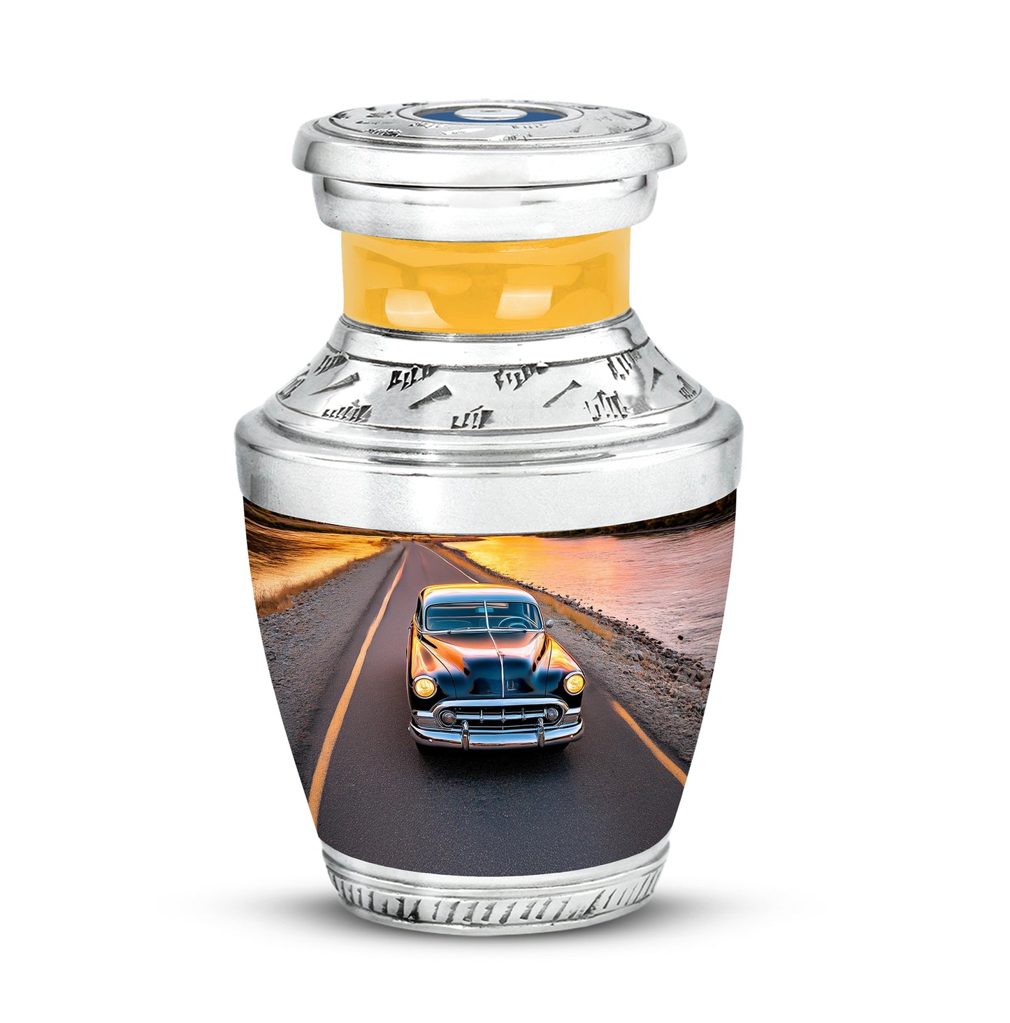 Inspiring Blue Car Passage Urn for Human Ashes - Yatskia