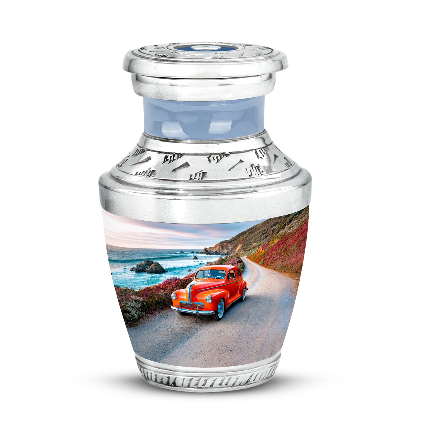 Personalized Blue Car Cremation Urns for Ashes - Majestic - Yatskia