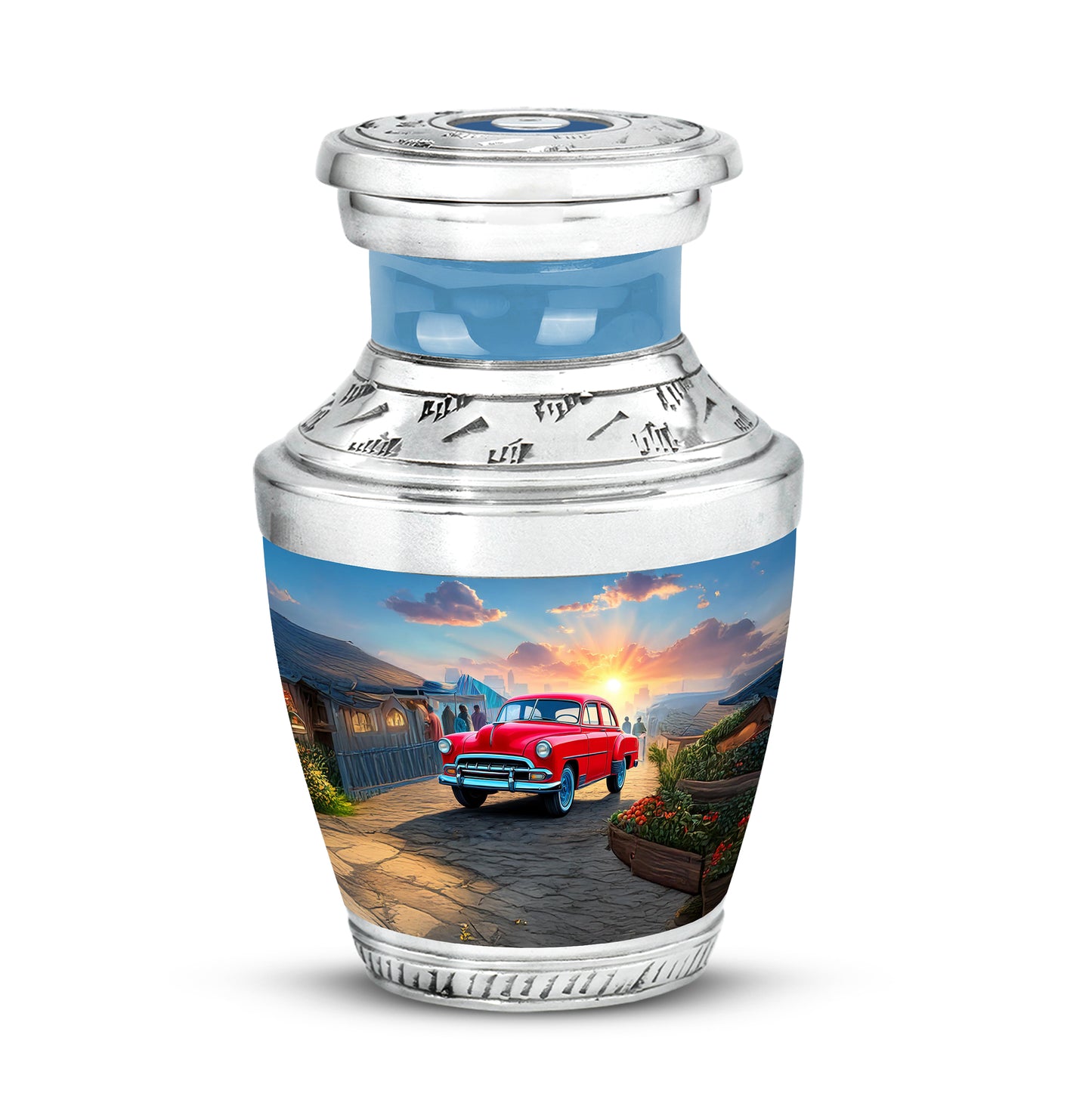 Personalized Car Cremation Urns - Wondrous Blue - Yatskia