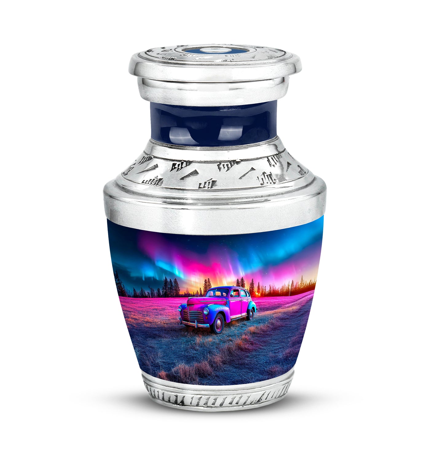 Blue Serene Car Memorial Urn for Ashes - Yatskia