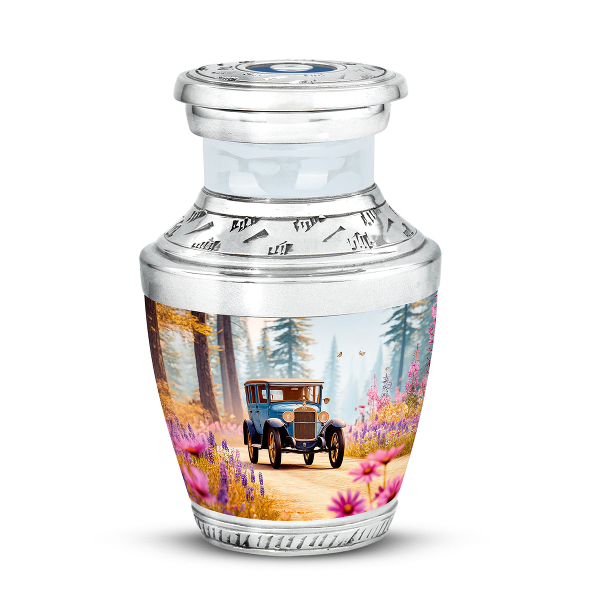 Ethereal Car Memorial Cremation Urns - Teal - Yatskia
