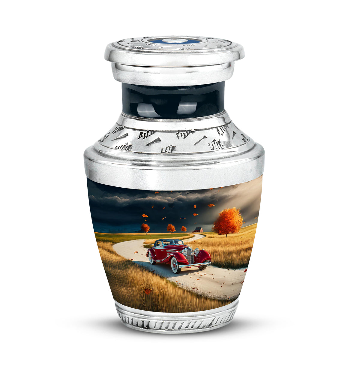 Personalized Blue Car Cremation Urns for Ashes - Enchanting - Yatskia