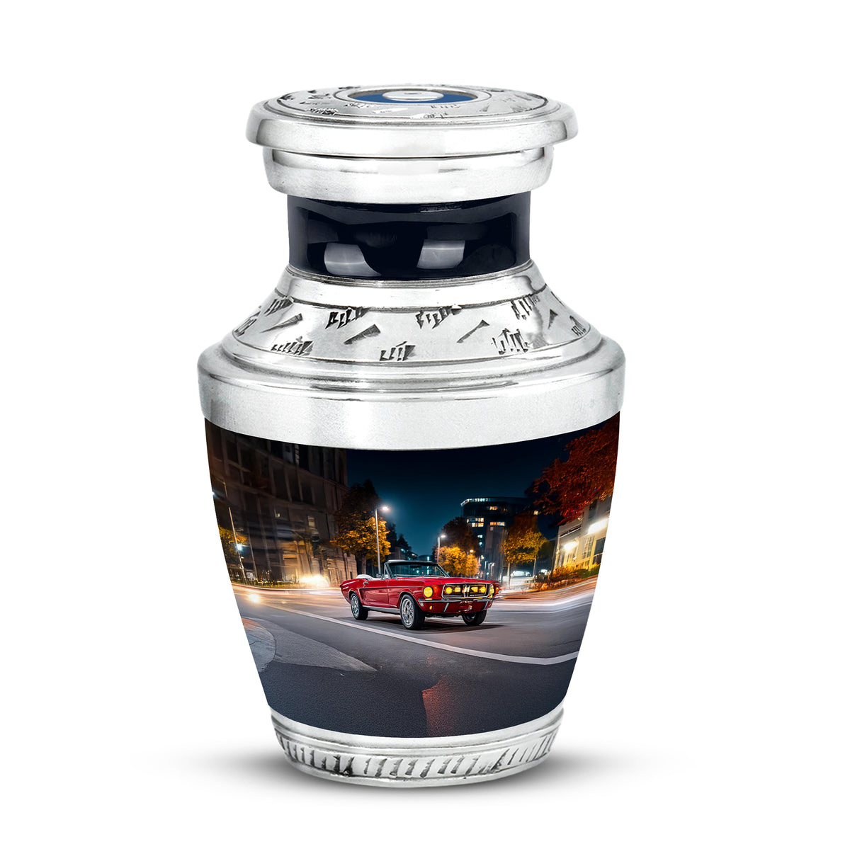 Blue Treasured Car Cremation Urns for Human Ashes - Yatskia