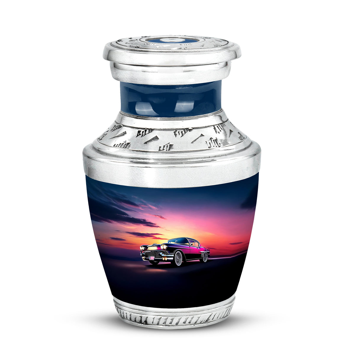 Personalized Seraphic Car Cremation Urns - Blue - Yatskia