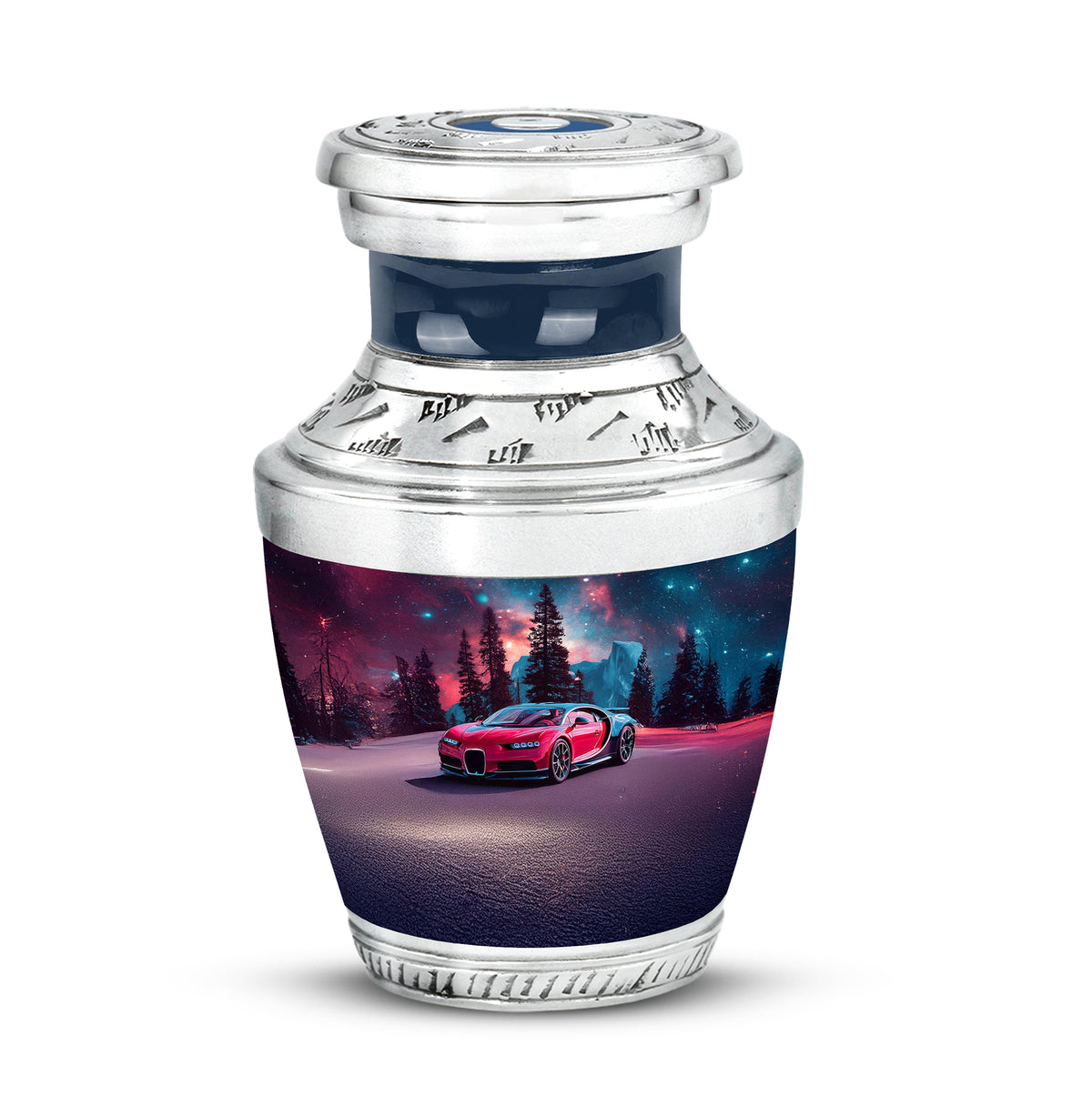 Personalized Blue Car Cremation Urns for Ashes - Enchanting - Yatskia