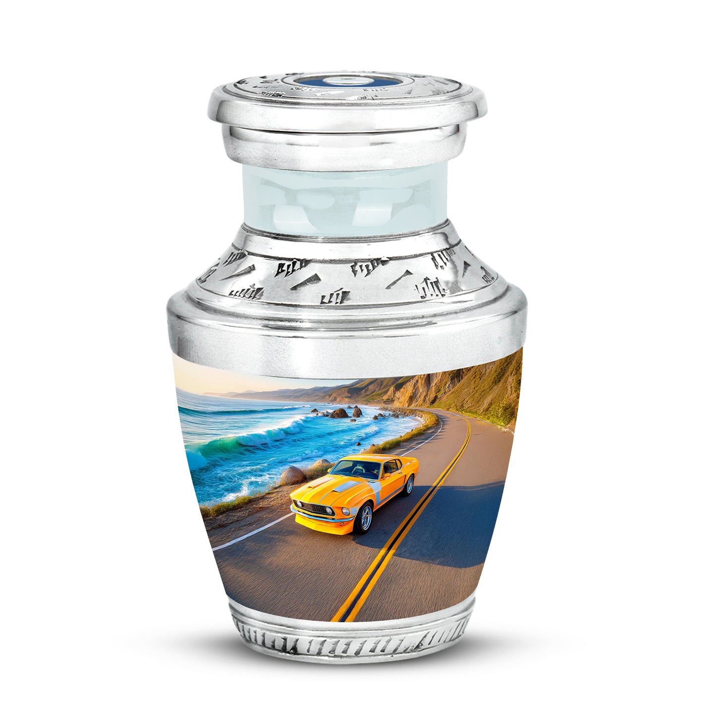 Regal Car Memorial Cremation Urns - Blue - Yatskia