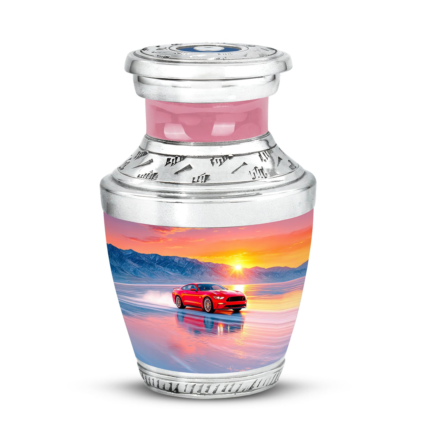 Distinguished Pink Car Cremation Urn for Ashes - Yatskia