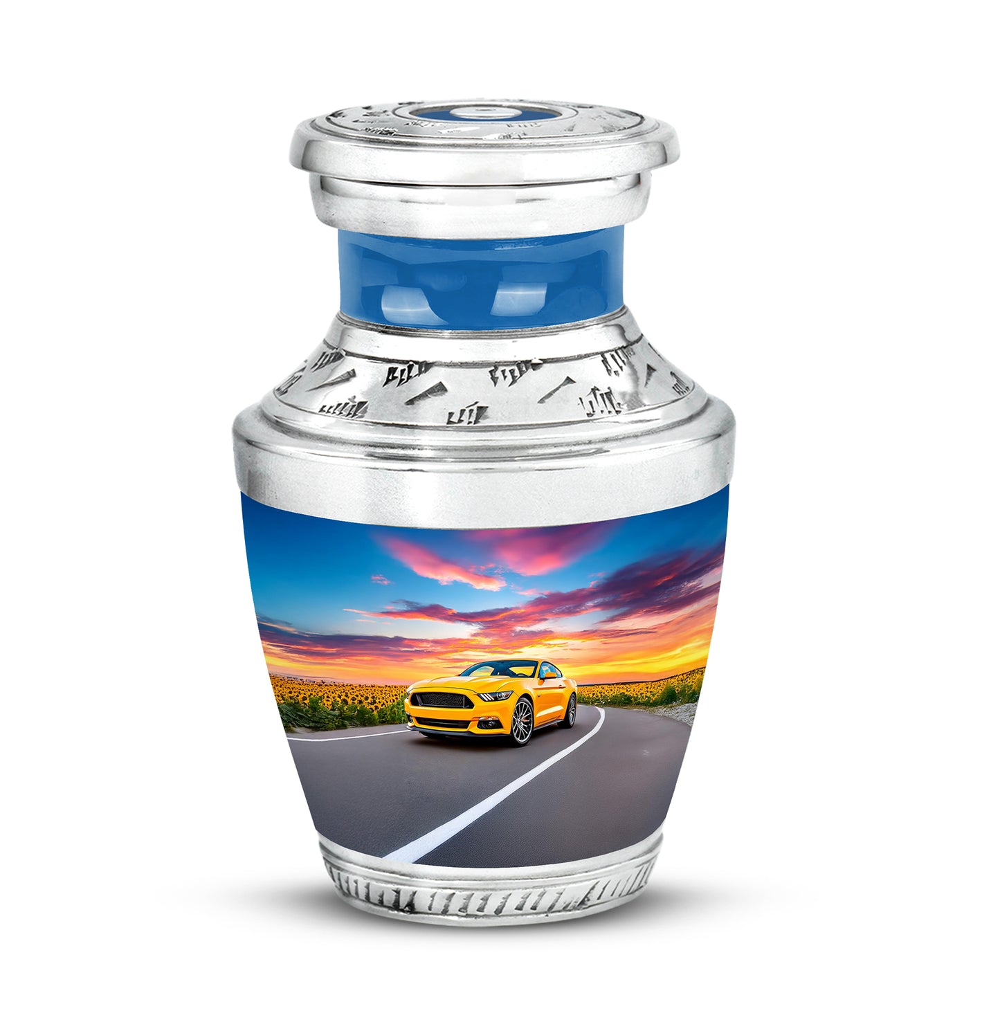 Personalized Magnificent Car Cremation Urns - Blue - Yatskia