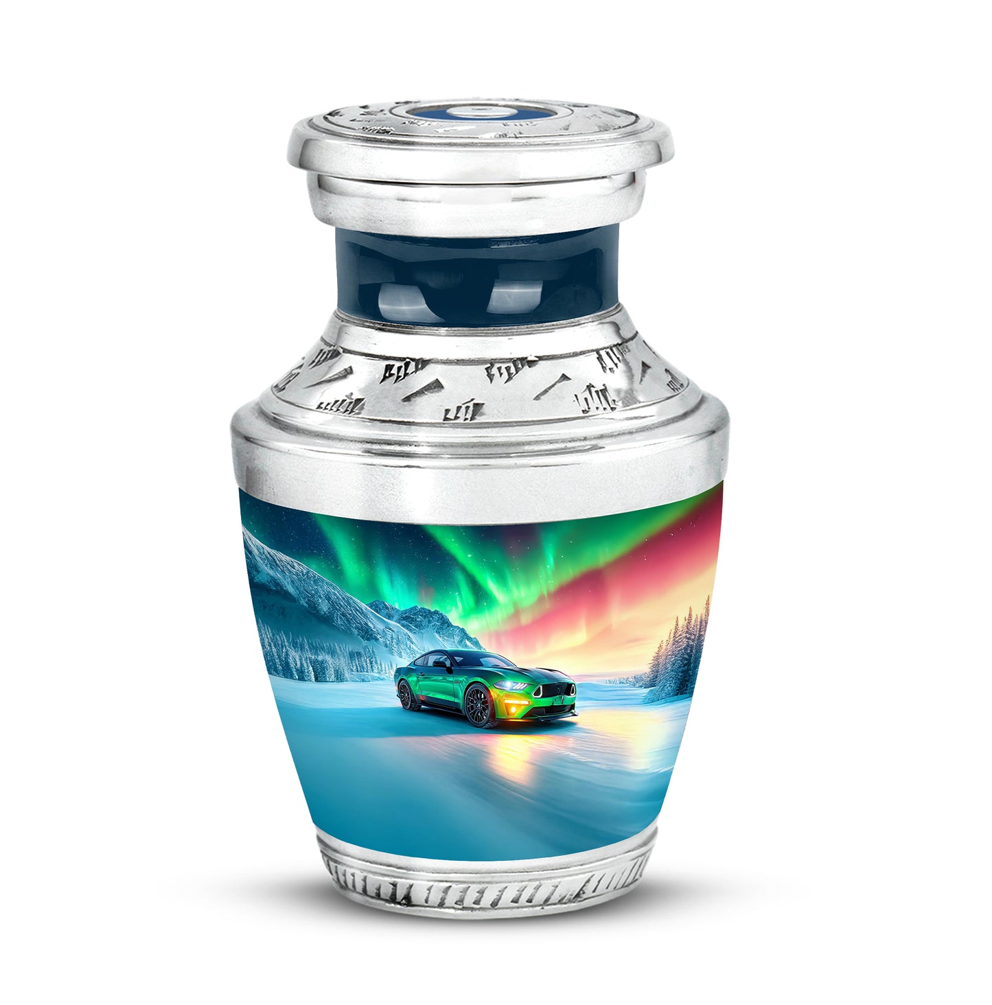 Blue Car Heritage Cremation Urns for Human Ashes - Yatskia