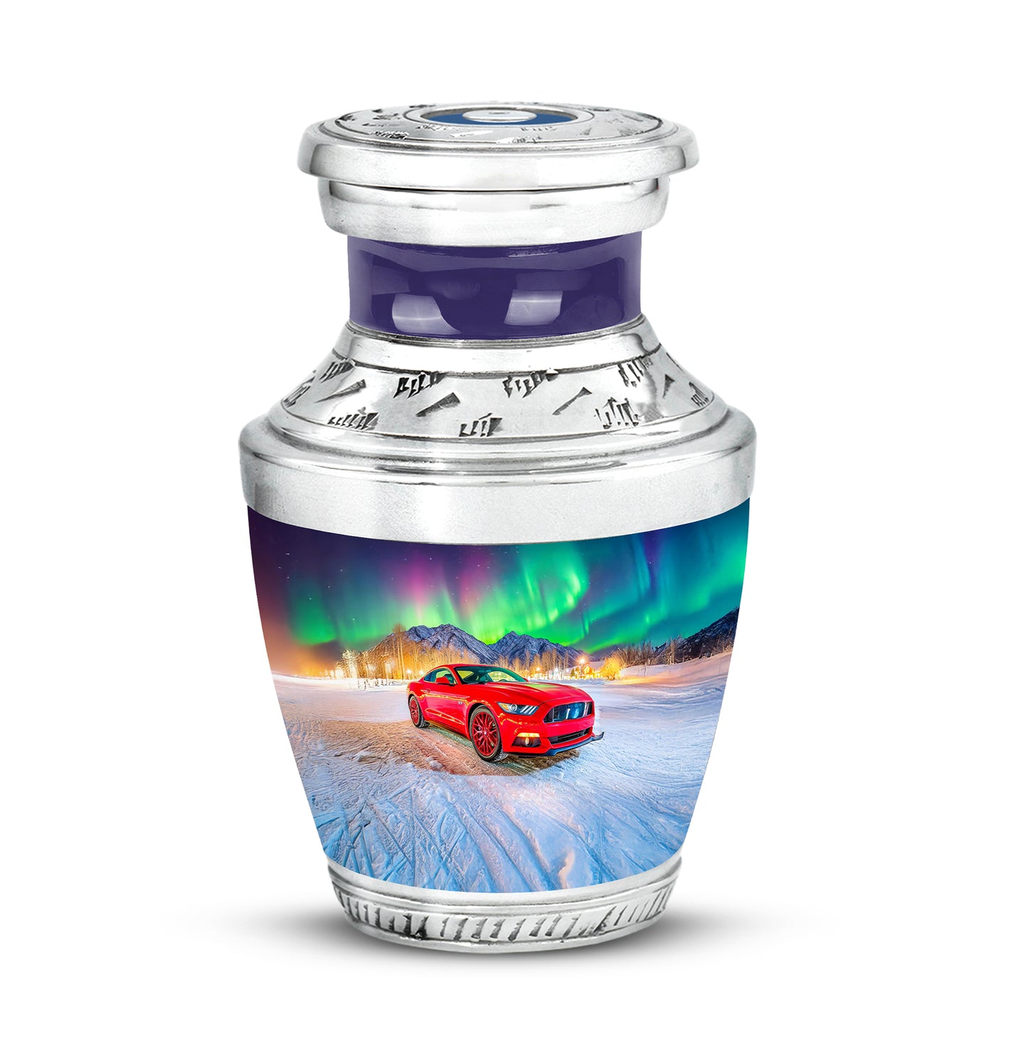 Personalized Elegant Car Cremation Urns - Blue - Yatskia