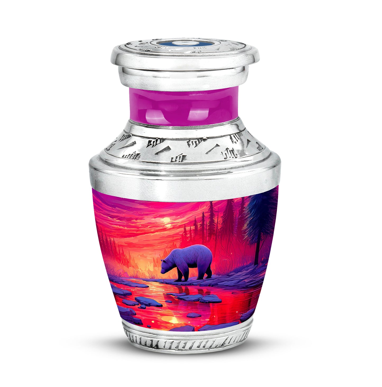Pink Bear Cremation Urns - Honored Solace 10-inch, 200 cu in - Yatskia