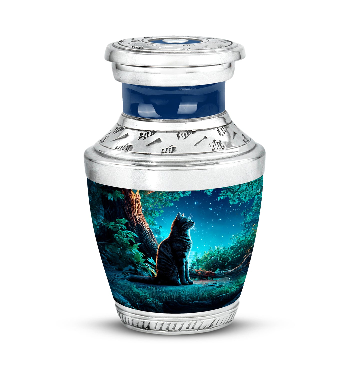 Blue Cat Journey Cremation Urns for Human Ashes - Yatskia