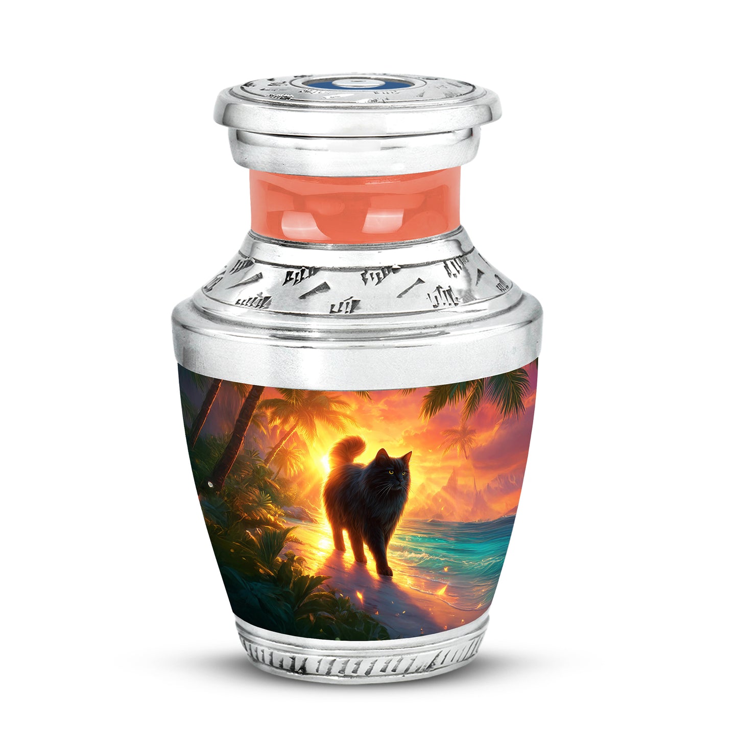 Red Cat Cremation Urns - Glorious Benediction - Yatskia