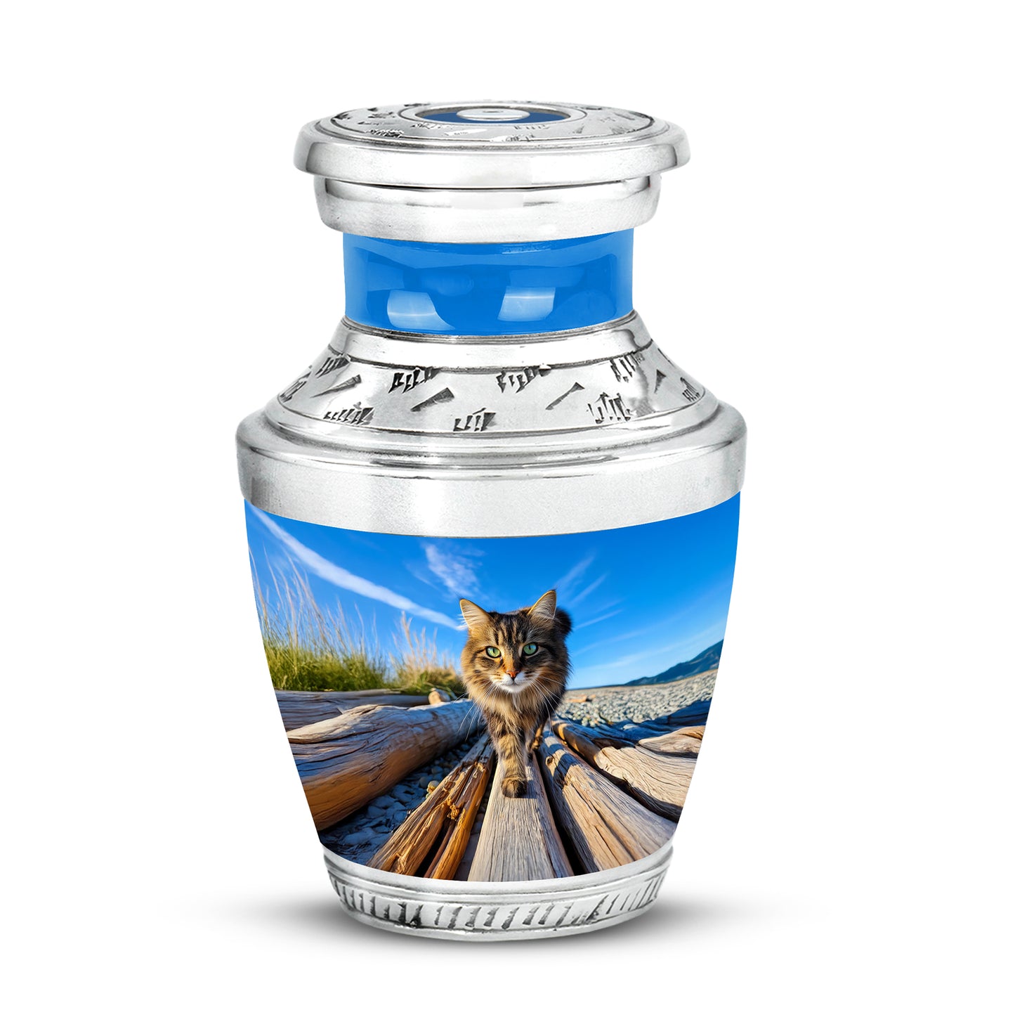 Blue Cat Cremation Urns - Honored Honor - Yatskia