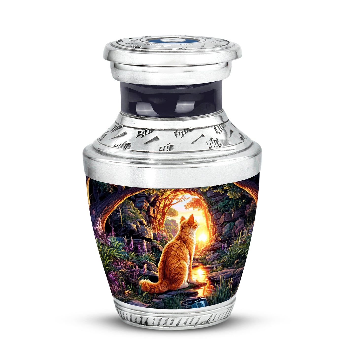 Purple Cat Memorial Cremation Urns for Human Ashes - Yatskia