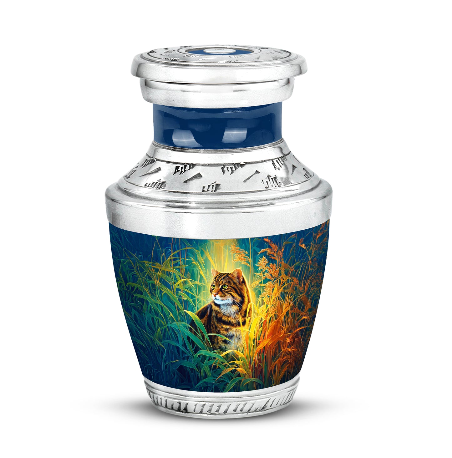 Blue Cat Honor Cremation Urns for Human Ashes - Yatskia