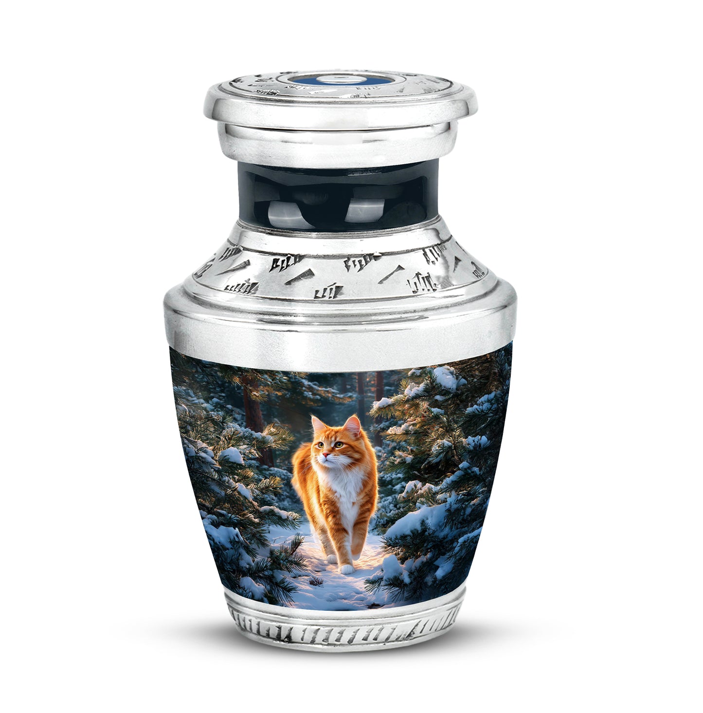 Blue Cat Embrace Cremation Urns for Human Ashes - Yatskia