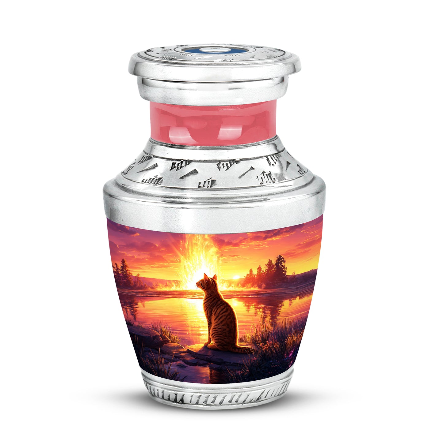 Personalized Red Steadfast Cat Cremation Urns for Human Ashes - Yatskia