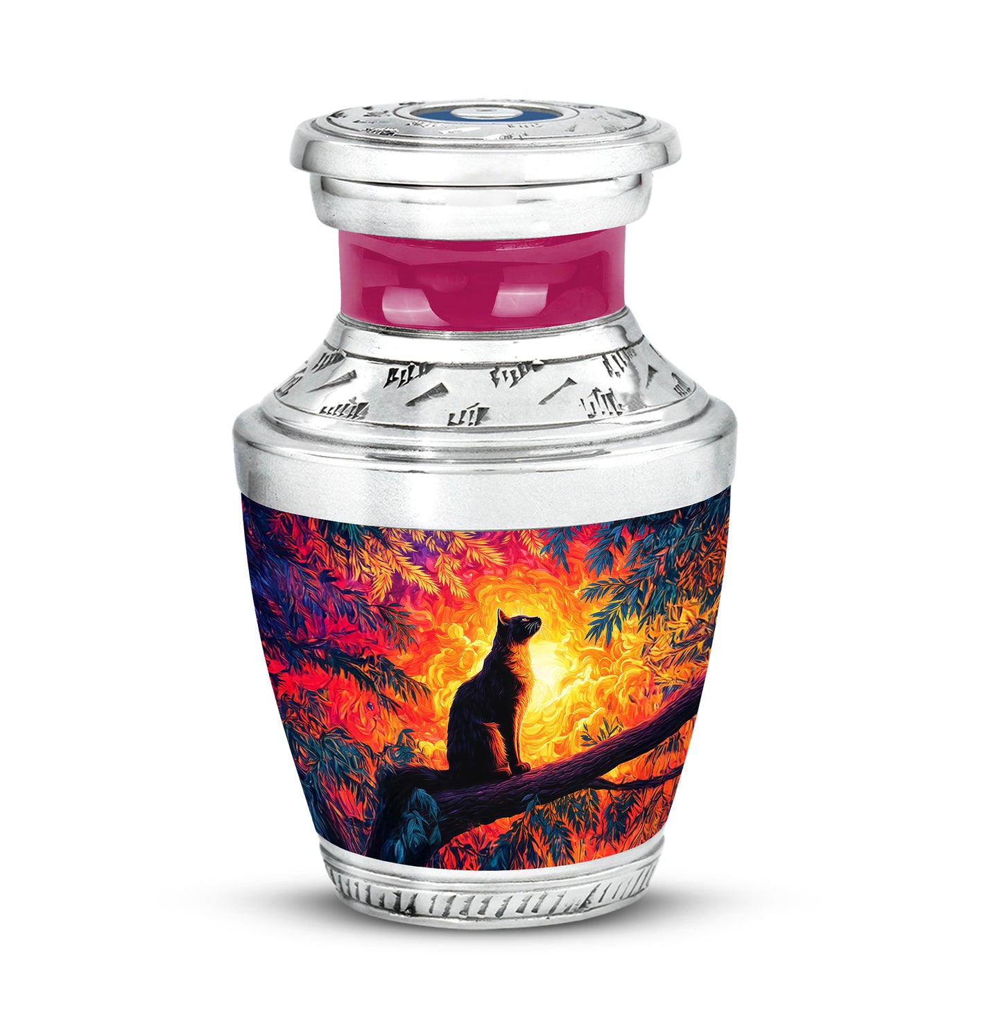 Red Sacred Cat Cremation Urns for Human Ashes - Yatskia