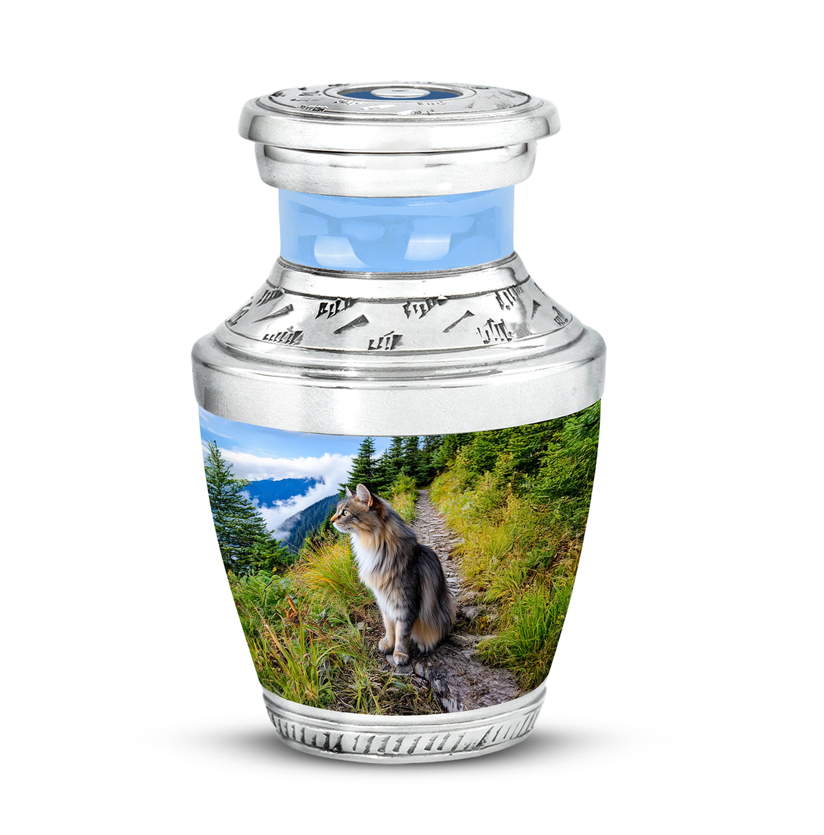Blue Sacred Cat Cremation Urns for Human Ashes - Yatskia