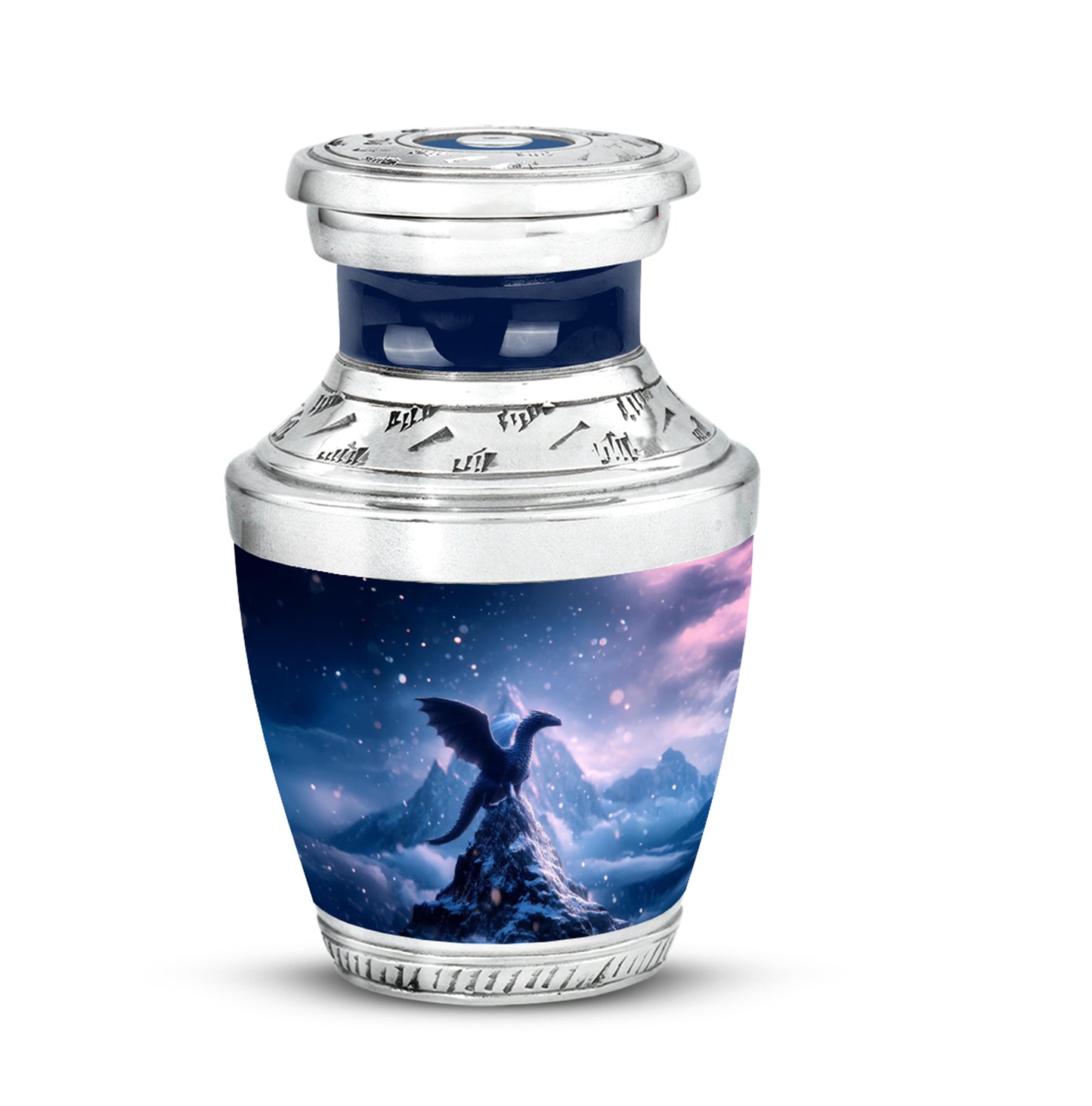 Blue Dragon Cremation Urns - Imperial Tribute 10-inch, 200 cu in - Yatskia