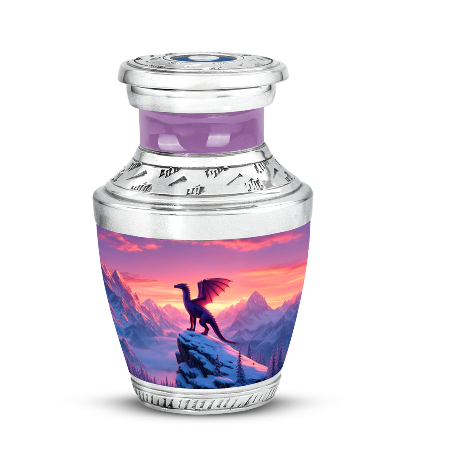Personalized Eternal Dragon Cremation Urns - Pink 10-inch, 200 cu in - Yatskia