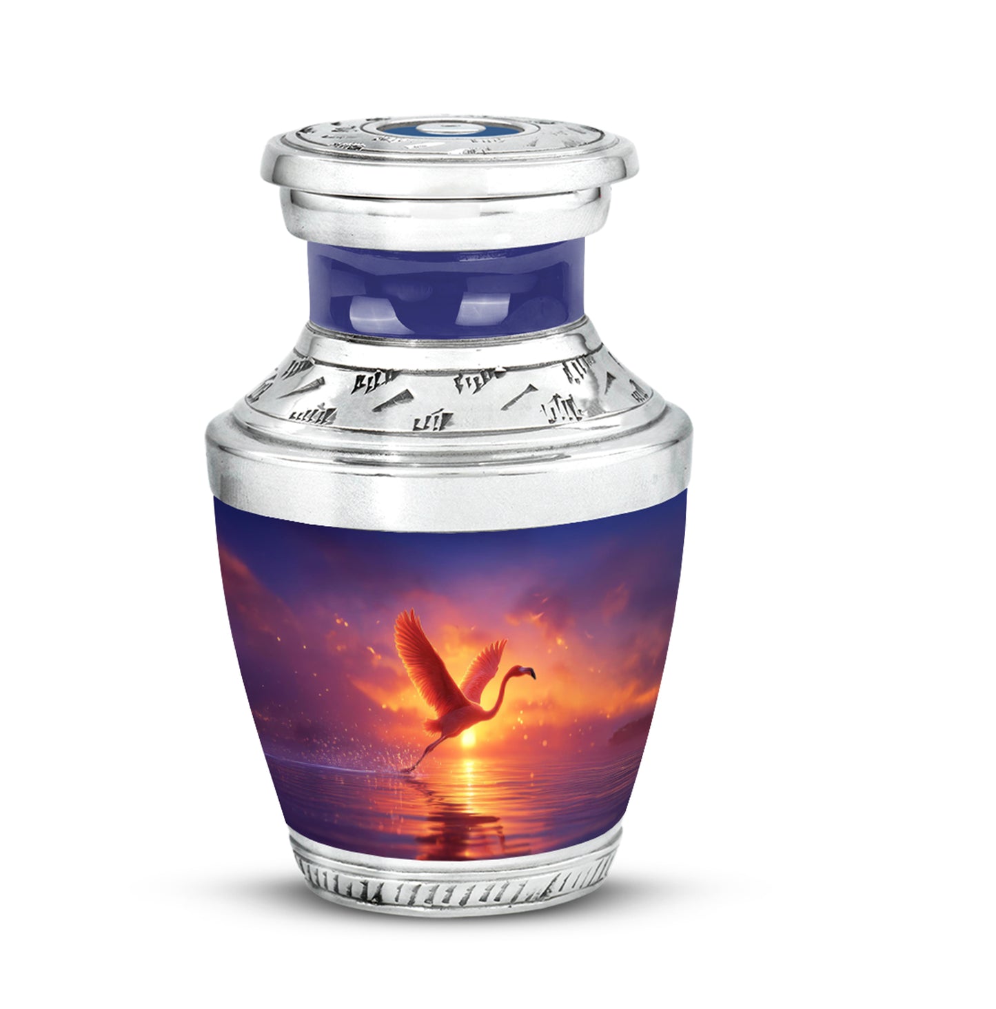 Personalized Purple Flamingo Cremation Urns for Ashes - Captivating 10-inch - Yatskia