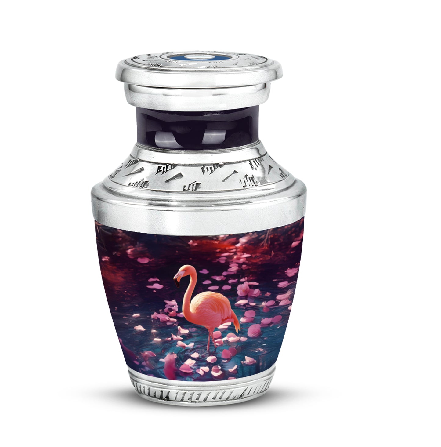 Distinguished Purple Flamingo Cremation Urn for Ashes - 10-inch, 200 cu in - Yatskia