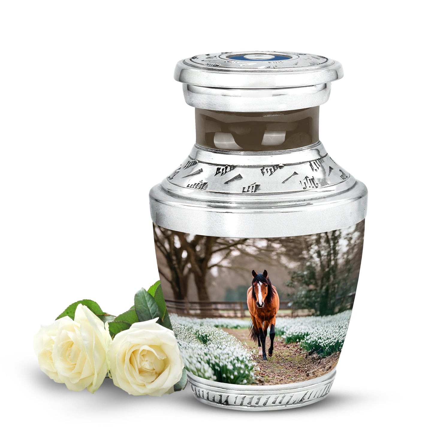Personalized Gold Horse Cremation Urns for Ashes - Enchanting 10-inch - Yatskia