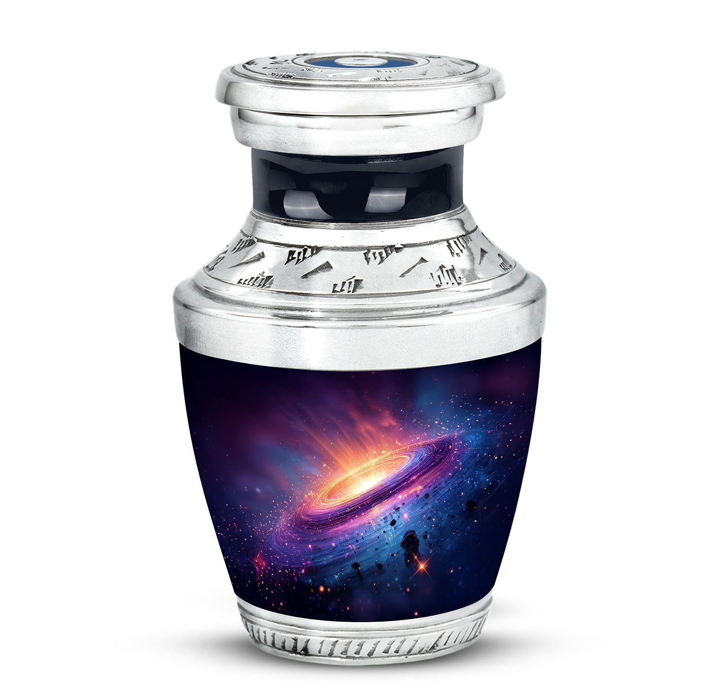 Harmonious Galaxy Cremation Urns for Human Ashes - Blue 10-inch - Yatskia