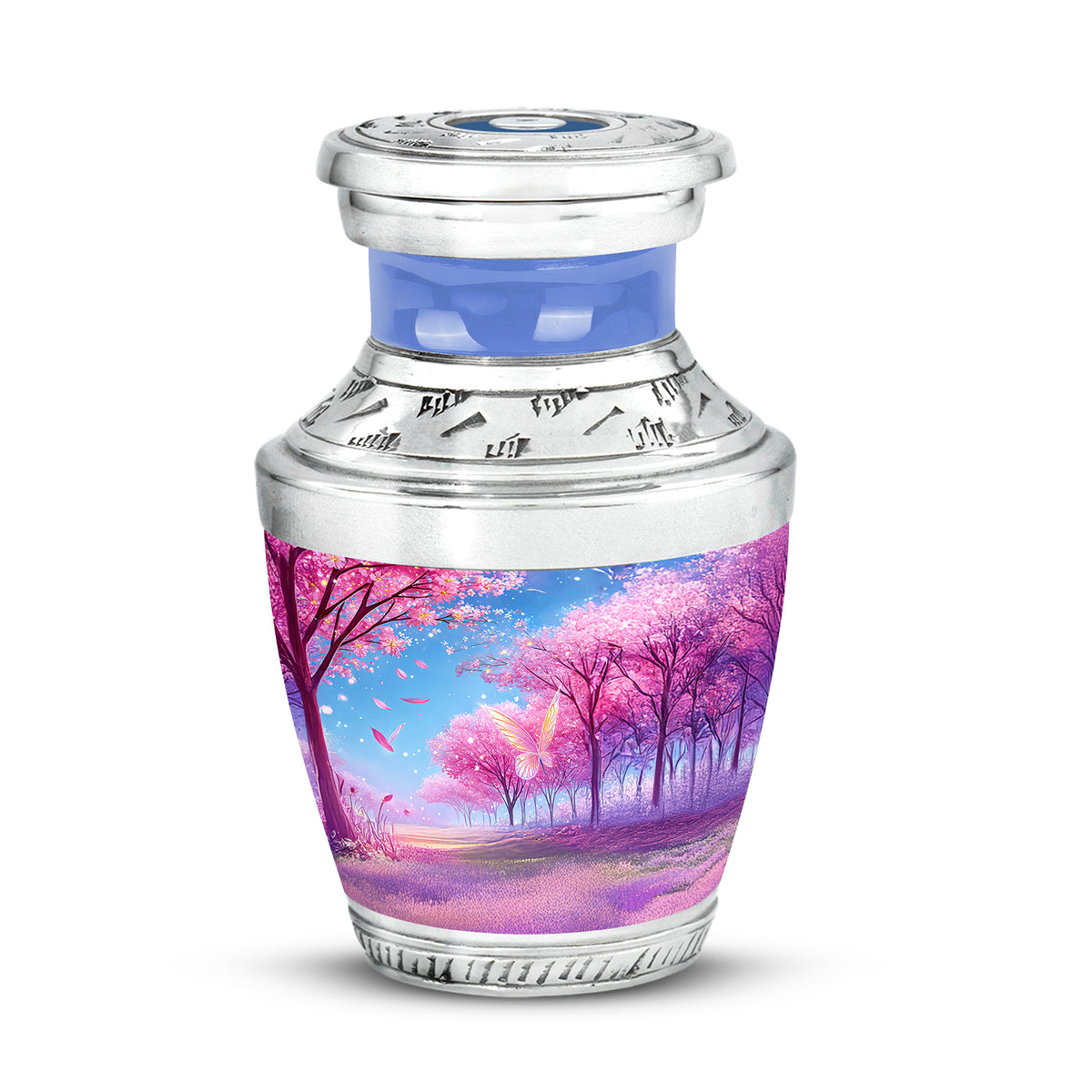 Personalized Purple Cherished Cherry Blossom Cremation Urns for Human Ashes - Yatskia