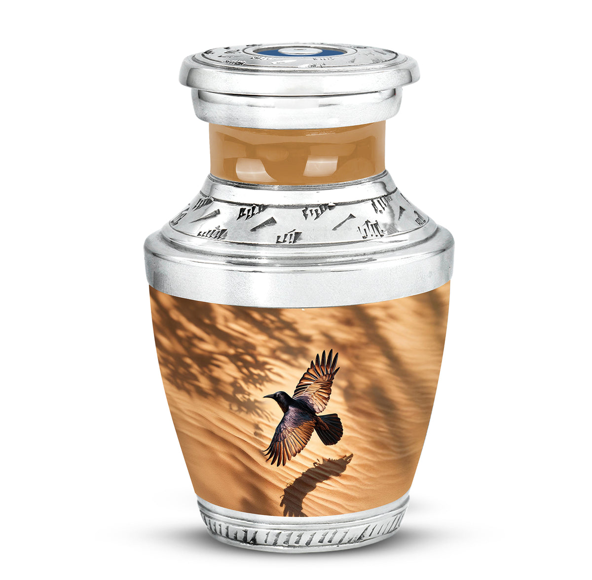 Hallowed Crow Cremation Urns for Human Ashes - Gold - Yatskia