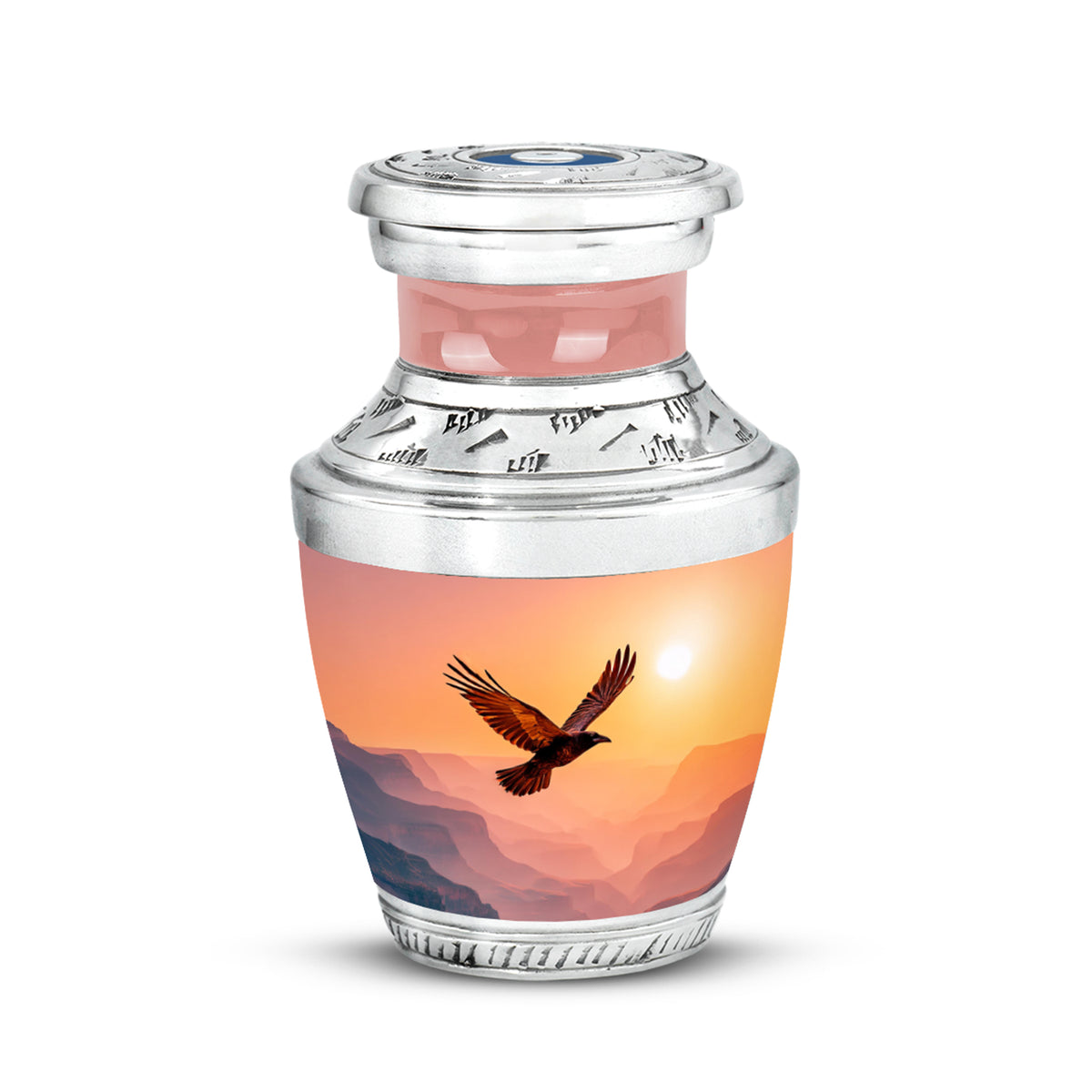 Personalized Red Heavenly Crow Cremation Urns for Human Ashes - Yatskia