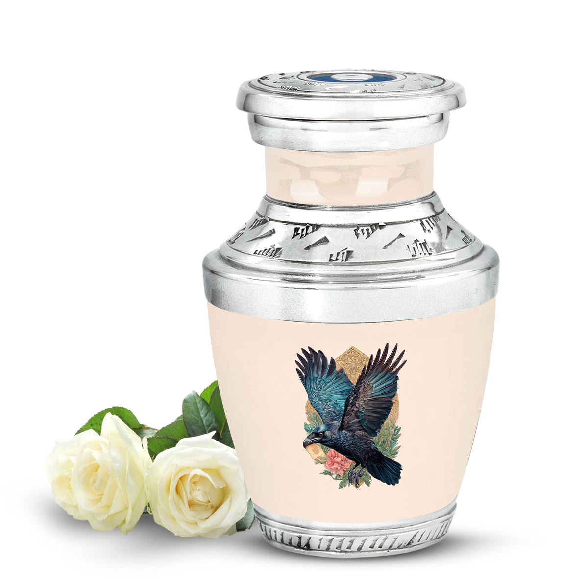 Hallowed Crow Cremation Urns for Human Ashes - Gold - Yatskia