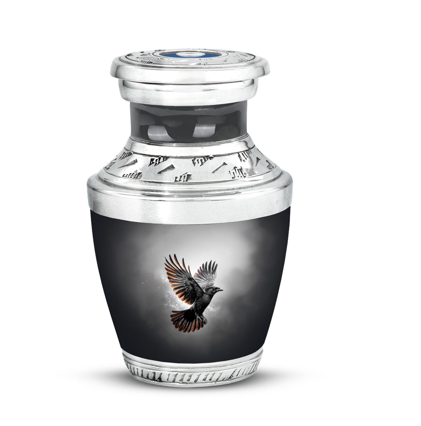 Personalized Black Crow Cremation Urns for Ashes - Majestic 10-inch - Yatskia