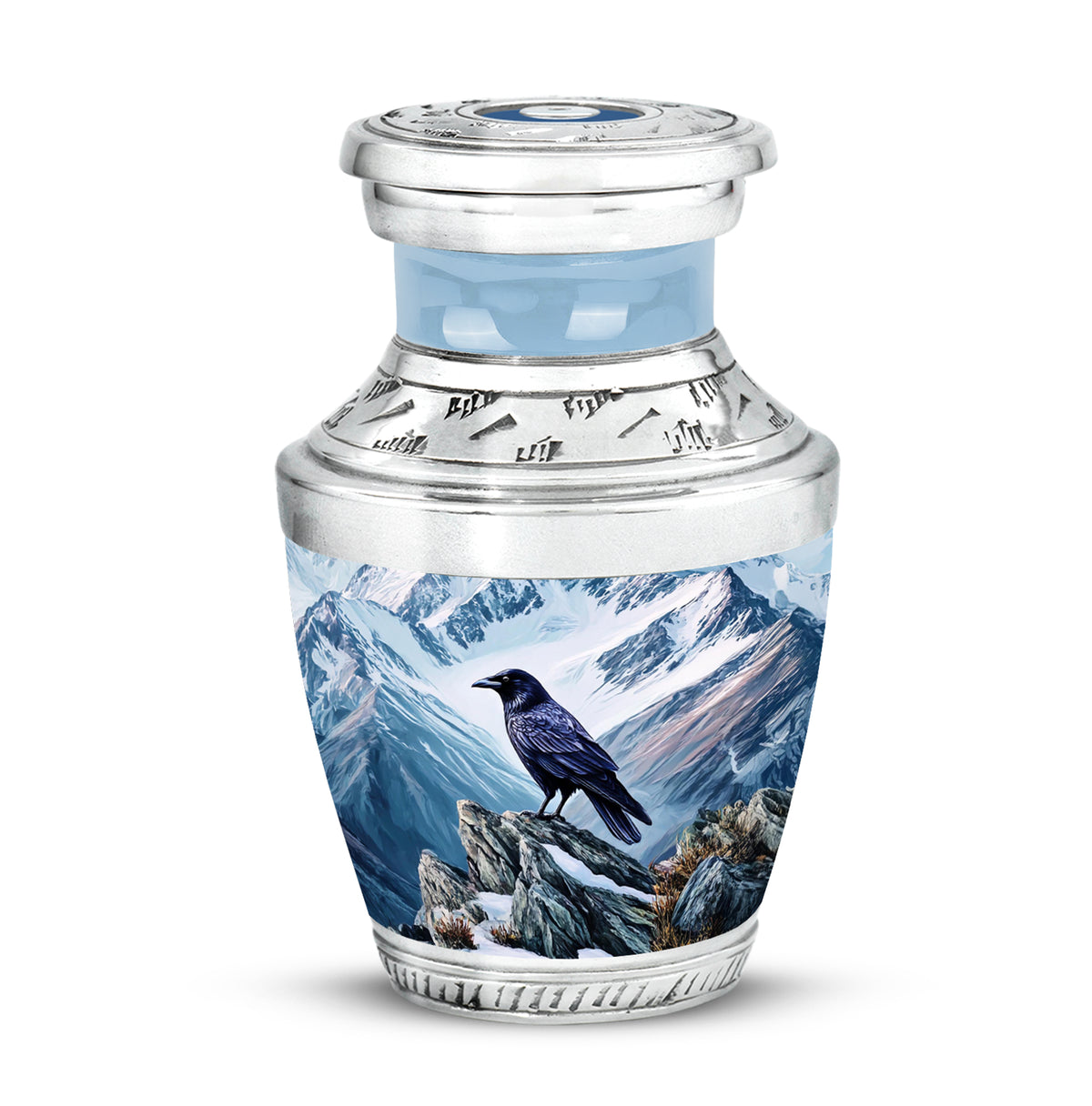 Blue Crow Cremation Urns - Enduring Memorial - Yatskia