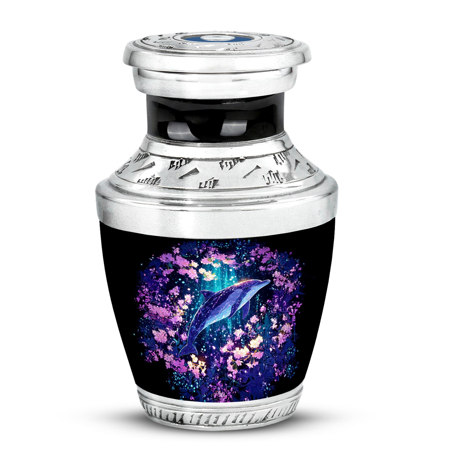 Personalized Blue Dolphin Cremation Urns for Ashes - Captivating 10-inch - Yatskia